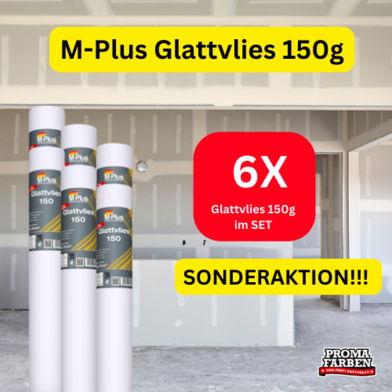 M-Plus Glattvlies 150 6 Stück kaufen bei ProMa Farben.de