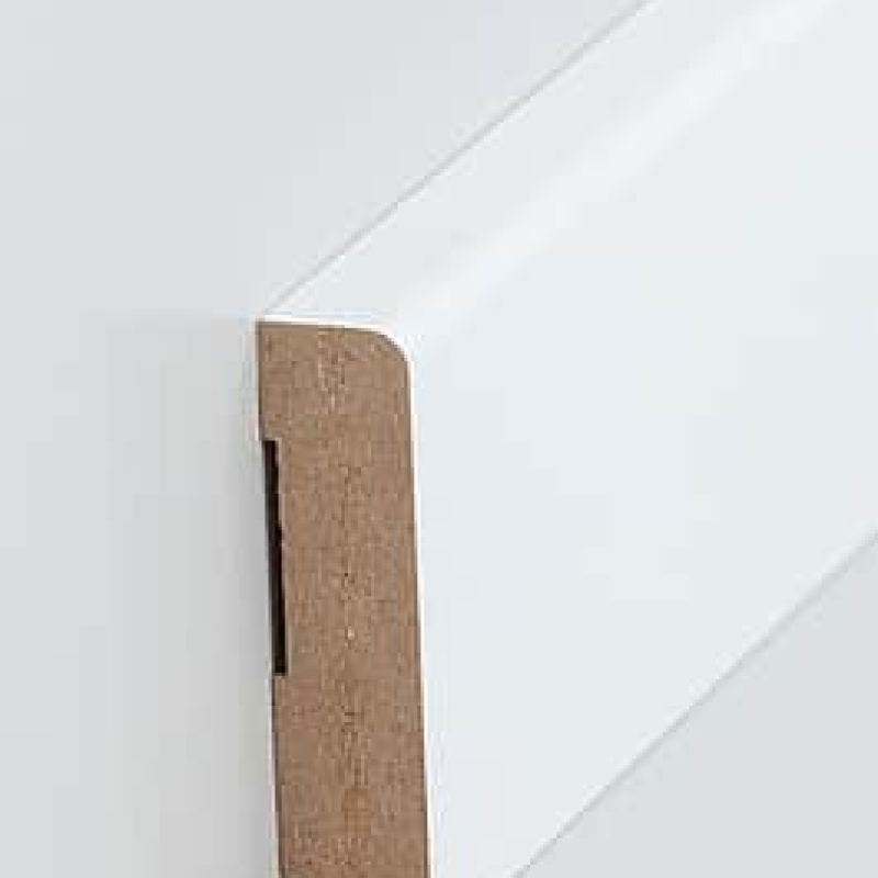 MDF-Fußleiste abgerundet 19 x 80 mm