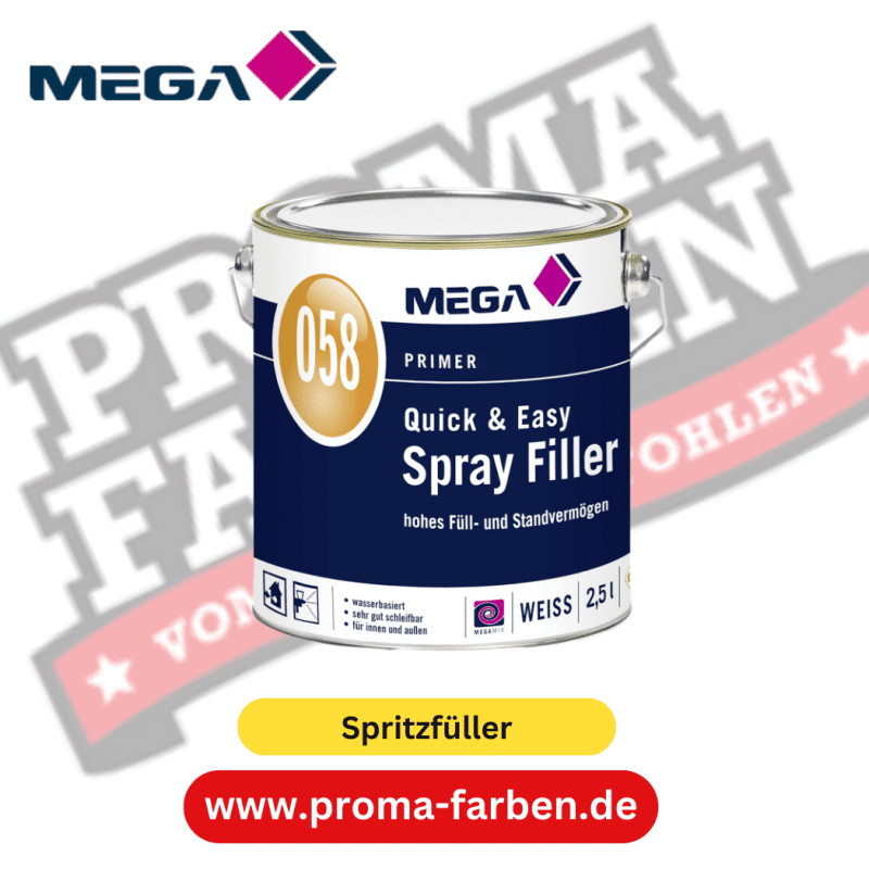 MEGA 058 Quick & Easy Spray Filler 2,50 l weiß