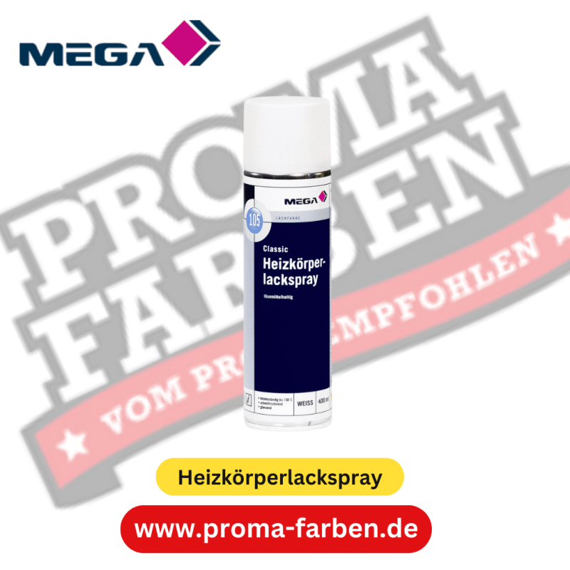 MEGA 105 Classic Heizkörperlackspray 400,00 ml weiß