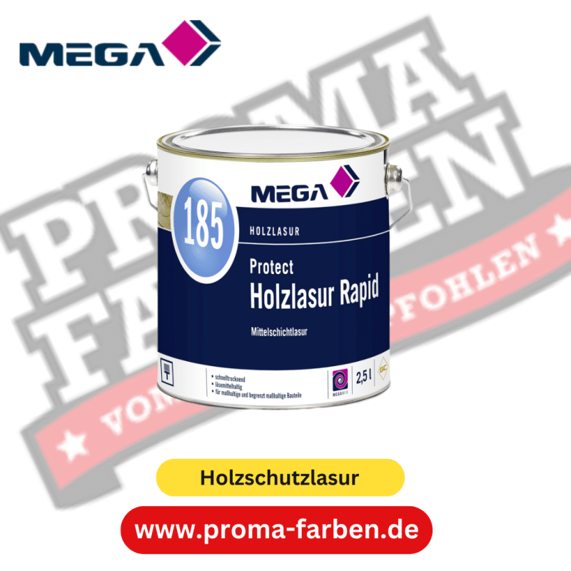 MEGA 185 Protect Holzlasur Rapid 2,50 l farblos online bestellen bei ProMa Farben