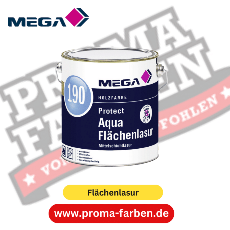 MEGA 190 Protect Aqua Flächenlasur 2,50 l farblos