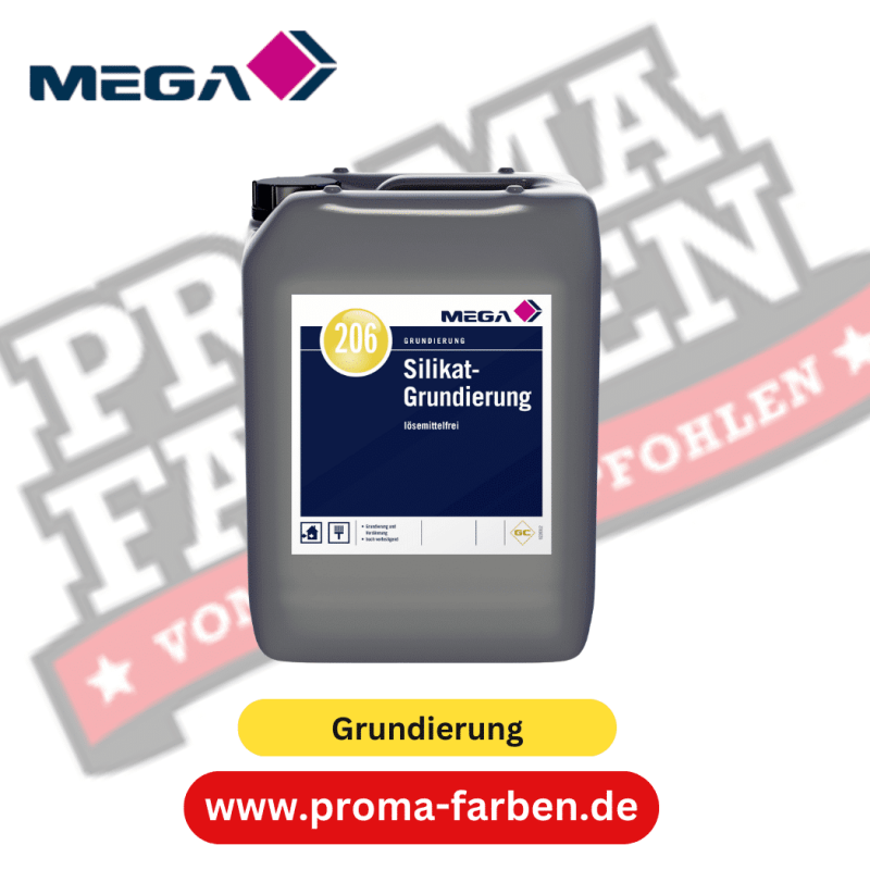 MEGA 206 Silikat Grundierung 10,00 l farblos