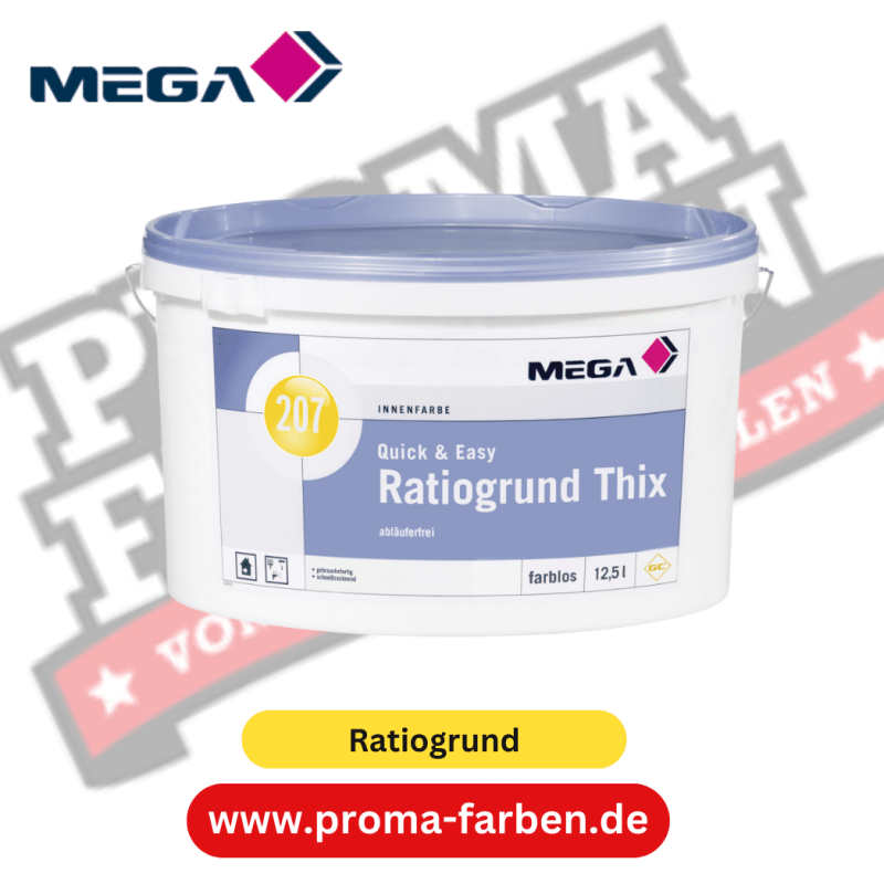 MEGA 207 Quick & Easy Ratiogrund Thix 12,50 l weiß opak