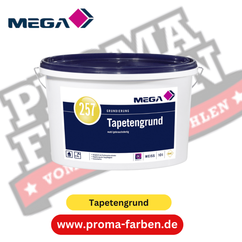 MEGA 257 Tapetengrund 10,00 l weiß