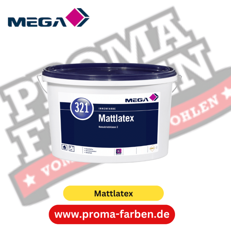 MEGA 321 Mattlatex weiß 12,50 l