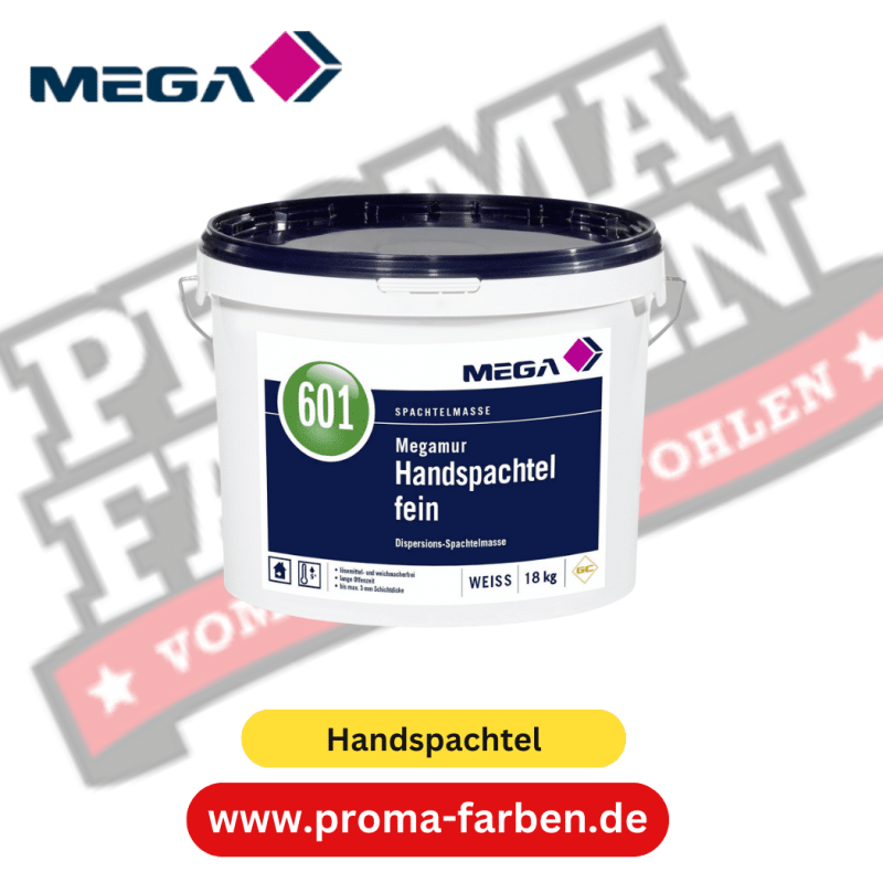 MEGA 601 Megamur Handspachtel fein 18,00 kg weiß
