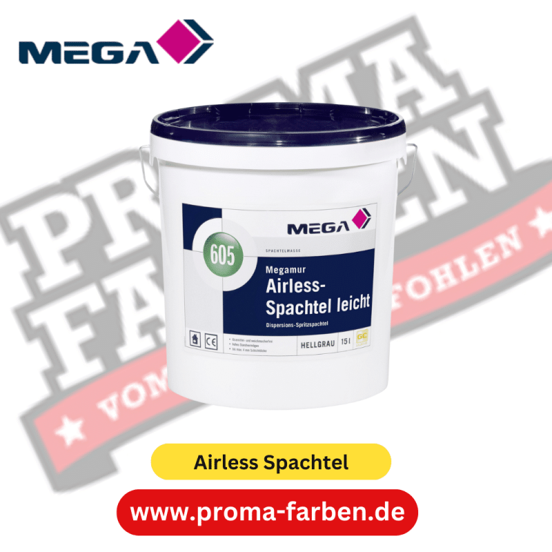 MEGA 605 Megamur Airless Spachtel leicht 15,00 l hellgrau