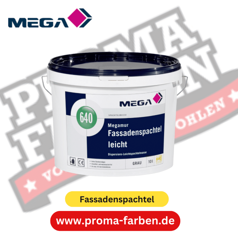 MEGA 640 Megamur Fassadenspachtel leicht 10,00 l grau