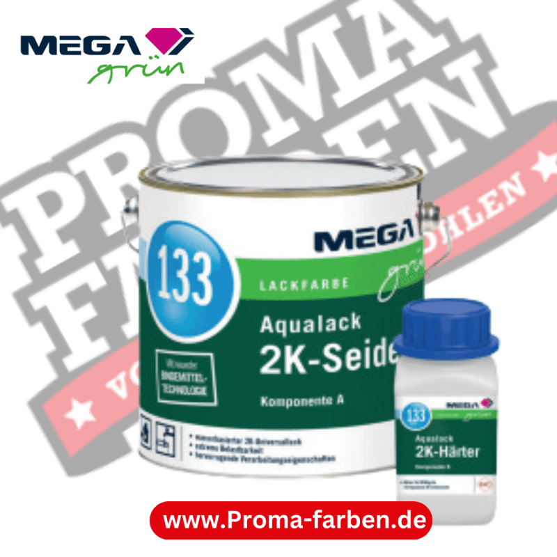 MEGAgrün 133 Aqualack 2K SDM 2,50 l weiß Kaufen bei Proma farben