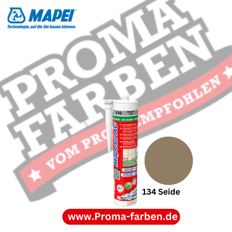 Mapei Mapesil AC 310ml Silikon-Dichtstoff 134 Seide Kaufen bei Proma farben