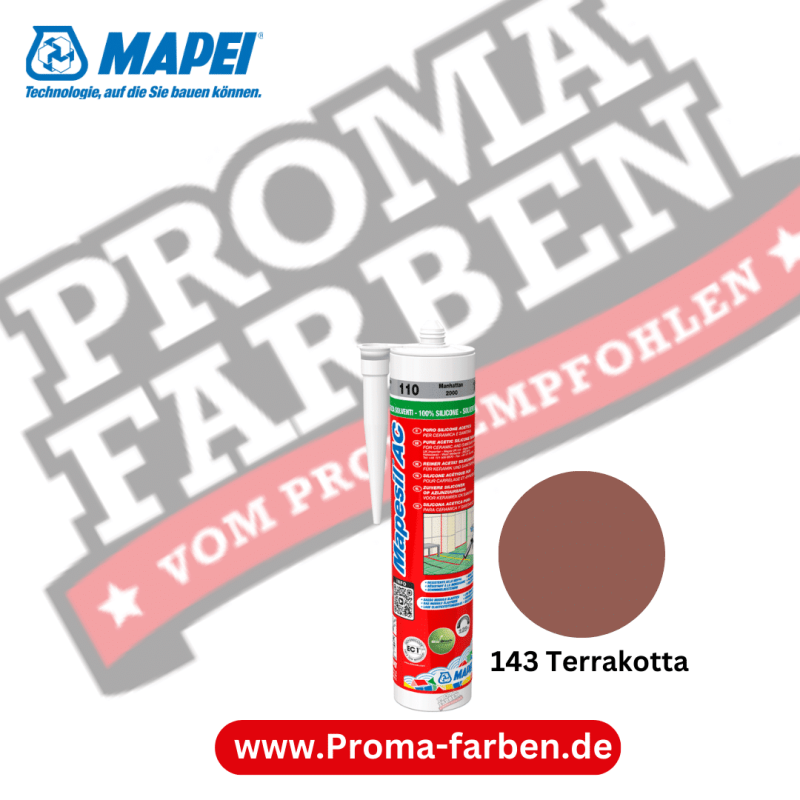 Mapei Mapesil AC 310ml Silikon-Dichtstoff 143 Terrakotta Kaufen bei Proma farben