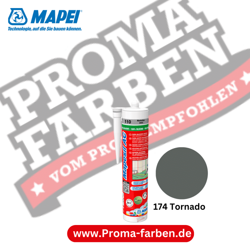 Mapei Mapesil AC 310ml Silikon-Dichtstoff 174 Tornado Kaufen bei Proma farben