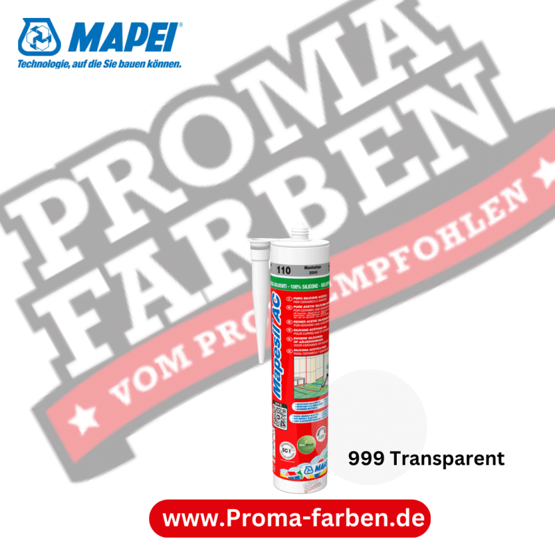 Mapei Mapesil AC 310ml Silikon-Dichtstoff Kaufen bei Proma farben