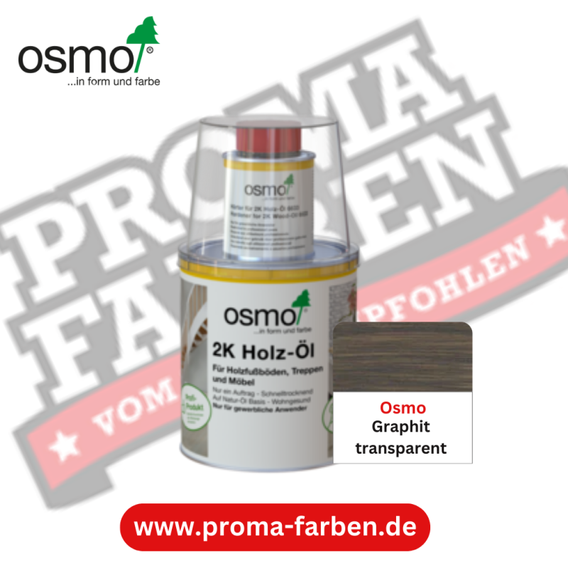 Osmo 2k Holzöl Graphit transparent online bestellen bei ProMa Farben