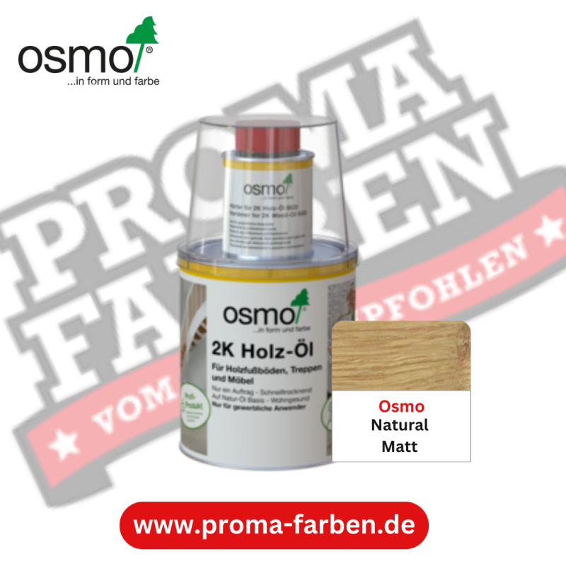 Osmo 2k Holzöl Natural Matt online bestellen bei ProMa Farben