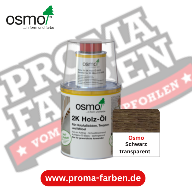 Osmo 2k Holzöl Schwarz transparent online bestellen bei ProMa Farben