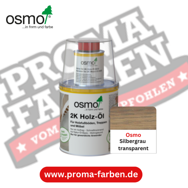 Osmo 2k Holzöl Silbergrau transparent online bestellen bei ProMa Farben