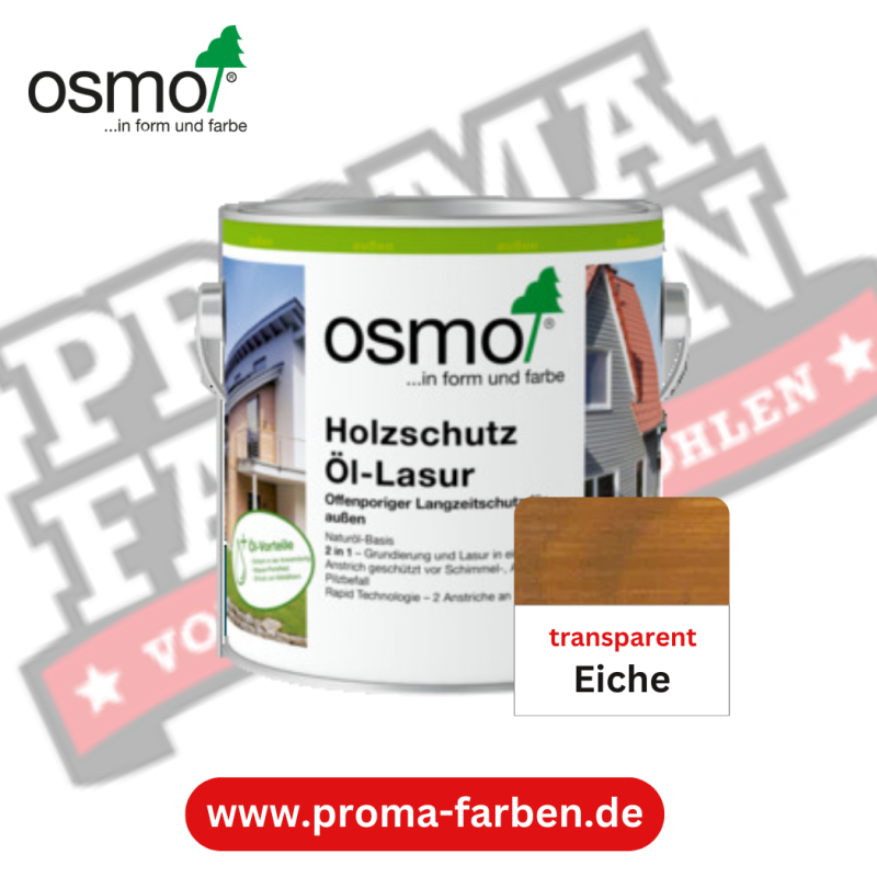 Osmo Holzschutz Öl-Lasur Eiche transparent online bestellen bei ProMa Farben