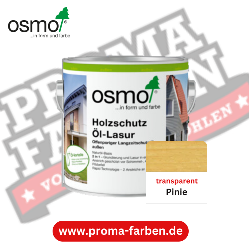 Osmo Holzschutz Öl-Lasur Pinie transparent online bestellen bei ProMa Farben