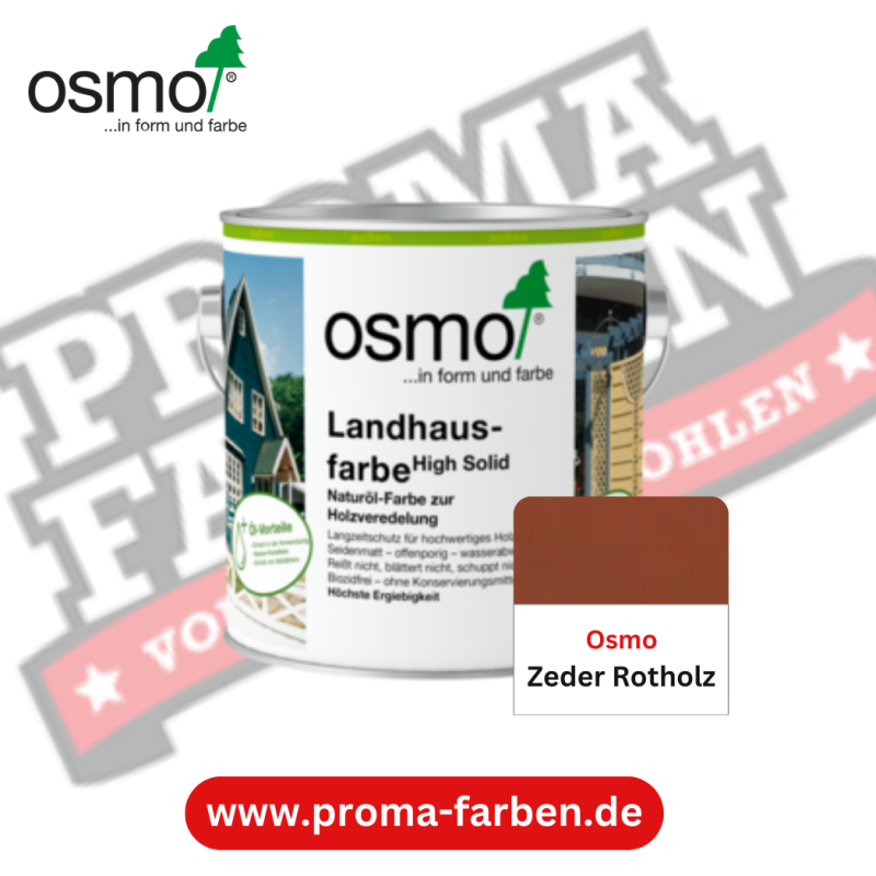 Osmo Landhausfarbe Zeder Rotholz online bestellen bei ProMa Farben