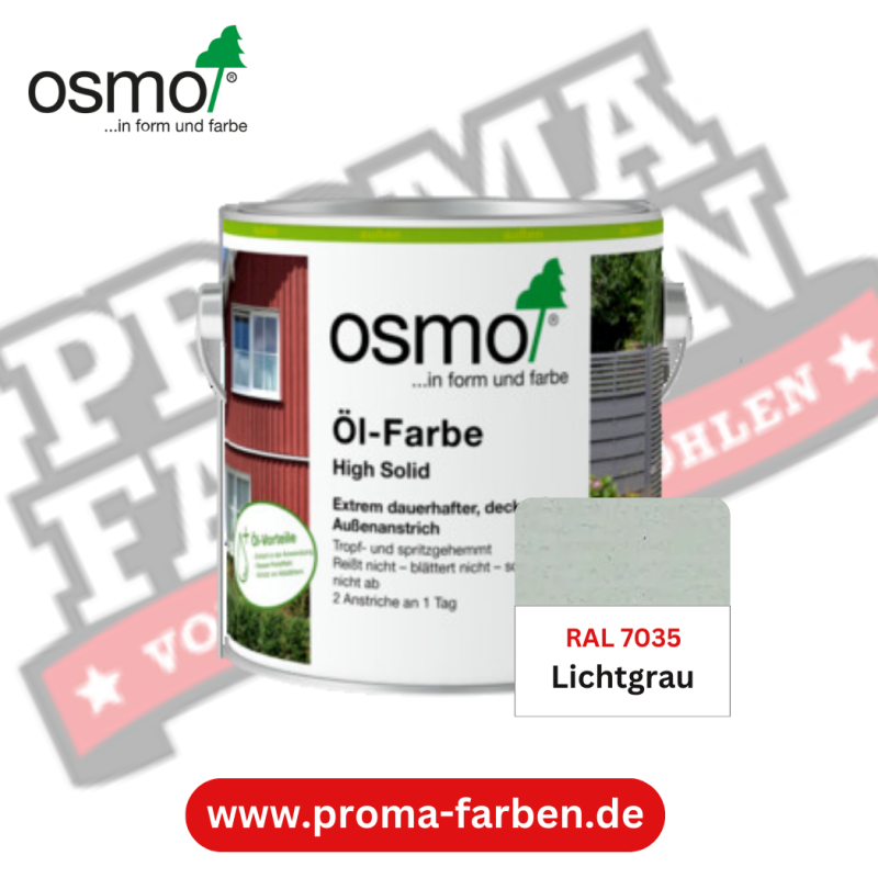 Osmo Ölfarbe Lichtgrau RAL 7035 online bestellen bei ProMa Farben