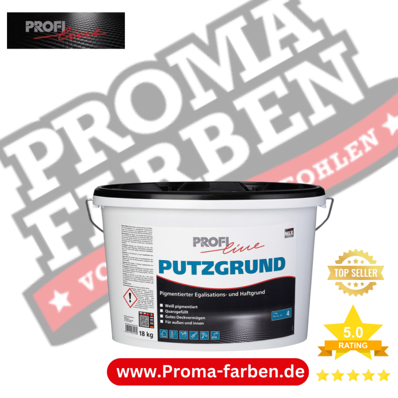 Willkommen bei PROFILINE, wo Qualität auf Leistung trifft! Unser PROFILINE PUTZGRUND 18 Kg ist ein griffiger und füllkräftiger Spezial-Putzgrund, der für innen und außen geeignet ist. Hier sind die Highlights: