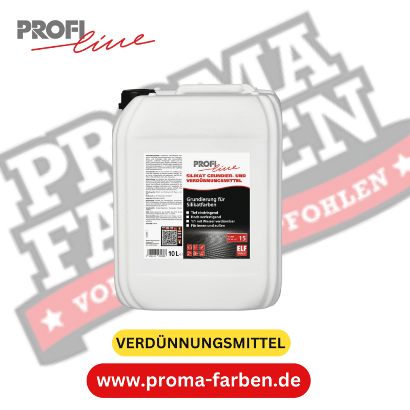 PROFILINE Silikat Grundier- und Verdünnungsmittel 10 L für optimale Farbaufnahme