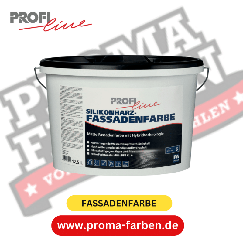 PROFILINE Silikonharz-Fassadenfarbe 12,5 Liter für langanhaltenden Schutz