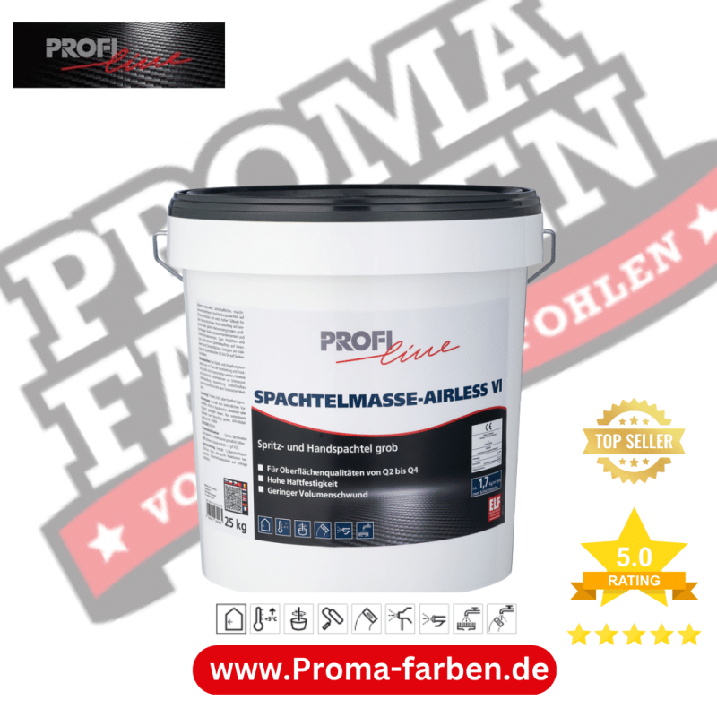 PROFILINE SPACHTELMASSE-AIRLESS VI 25 KG Kaufen bei Proma farben