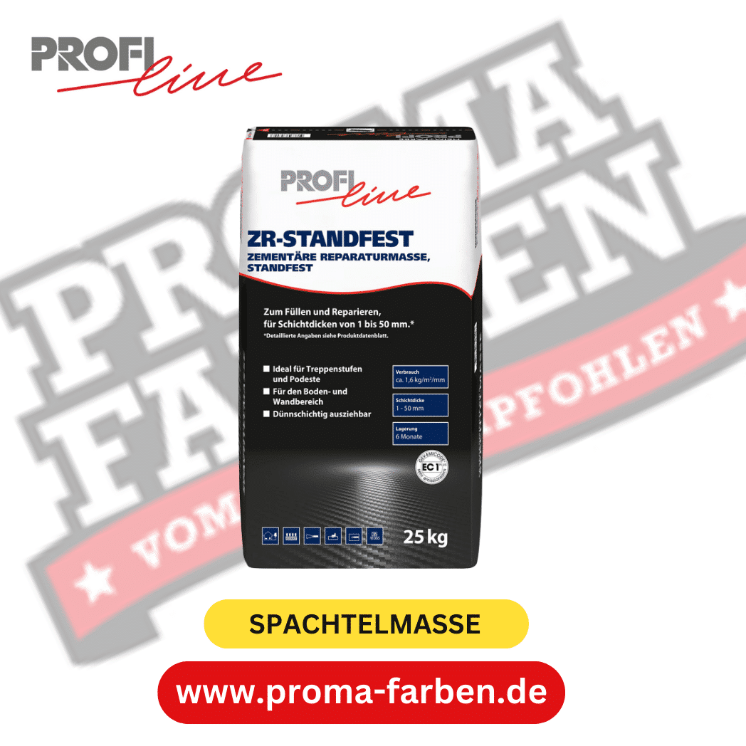 PROFILINE ZR-Standfest Zementäre Spachtelmasse 25 kg für standfeste Oberflächen