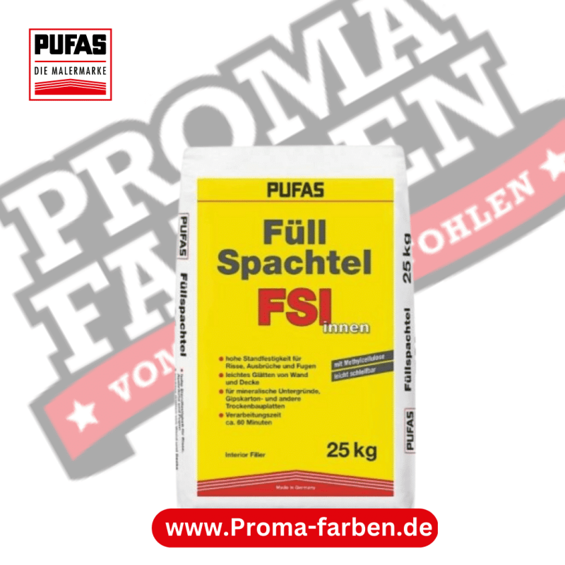 PUFAS FSI INNEN Füllspachtel innen 25,00 kg weiß Kaufen bei Proma farben (2)