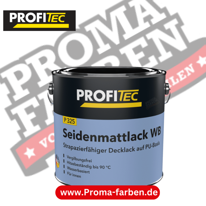 ProfiTec P 325 Seidenmattlack WB – 2,5 Liter,Weiss Kaufen bei Proma farben