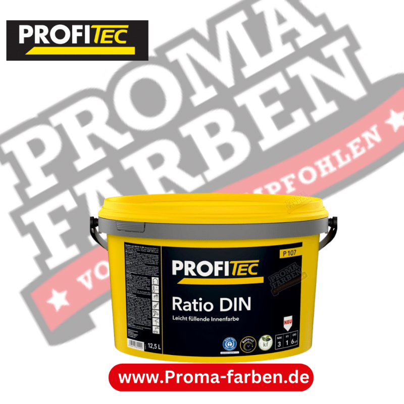 ProfiTec P107 Ratio DIN 12,5 Liter Weiss Kaufen bei Proma farben