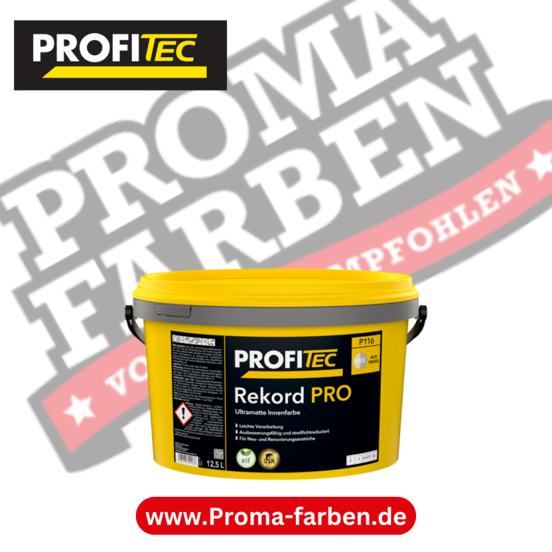 ProfiTec P 116 Rekord Pro 12,5L kaufen bei Proma Farben.de Maler Fachhandel & Onlineshop
