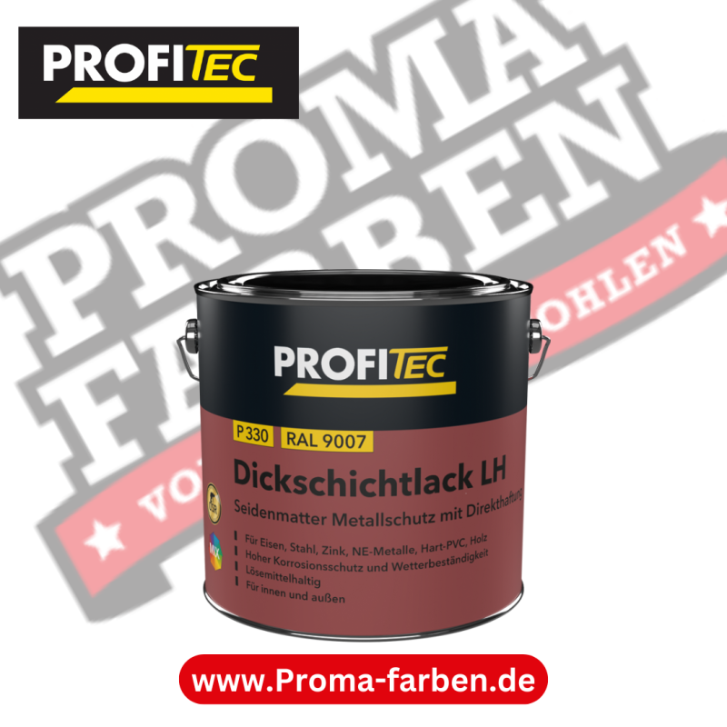 Profitec P 330 Dickschichtlack LH 25L RAL 9006 kaufen bei Proma Farben.de Maler Fachhandel & Onlineshop