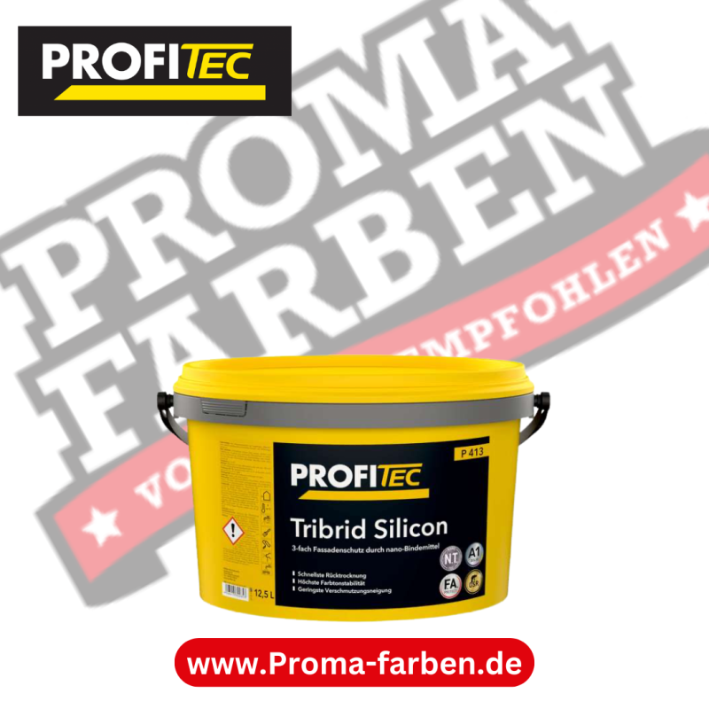 Profitec P 413 Tribrid Silicon Fassadenfarbe 12,5L Weiss kaufen bei Proma Farben.de Maler Fachhandel & Onlineshop