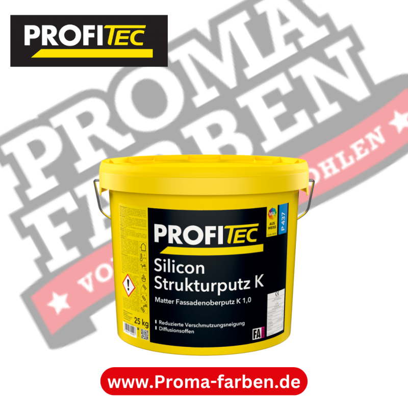 Profitec P 437 Silicon Strukturputz K K 10L kaufen bei Proma Farben.de Maler Fachhandel & Onlineshop