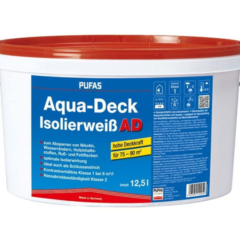 Pufas Aqua-Deck Isolierweiß AD 5L