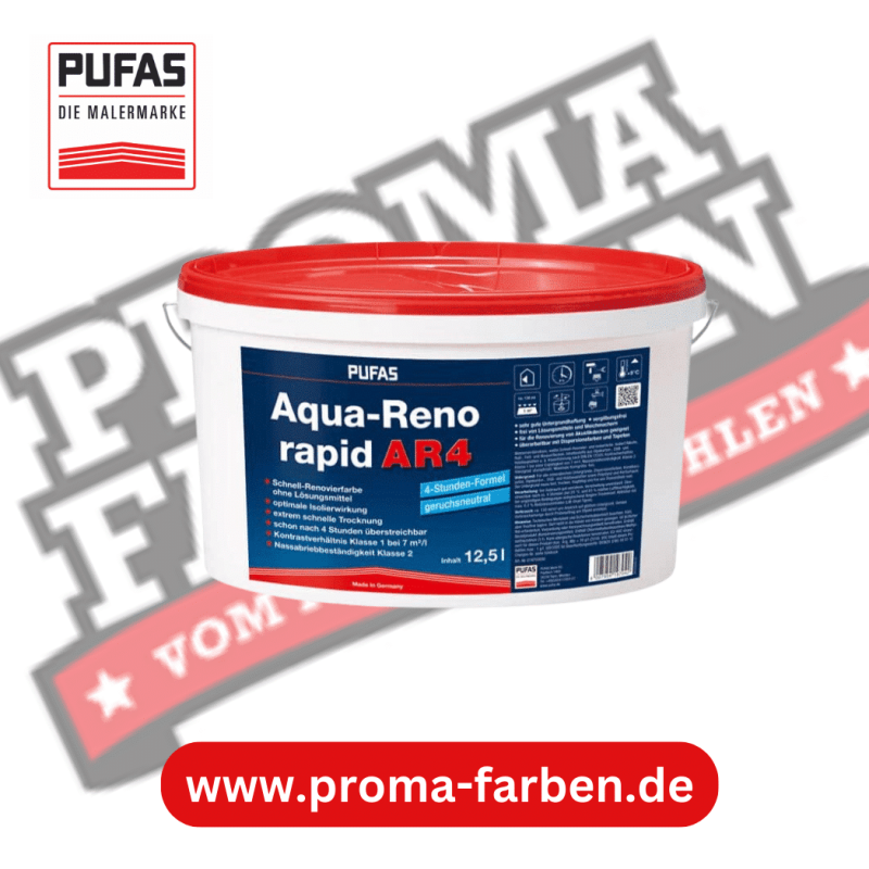 Pufas Aqua-Reno rapid AR4 5L Pufas Grundierweiss GP5 online bei ProMa Farben bestellen