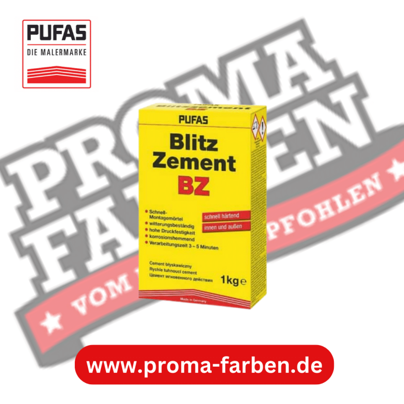 Pufas Blitzzement BZ 1kg Pufas Grundierweiss GP5 online bei ProMa Farben bestellen
