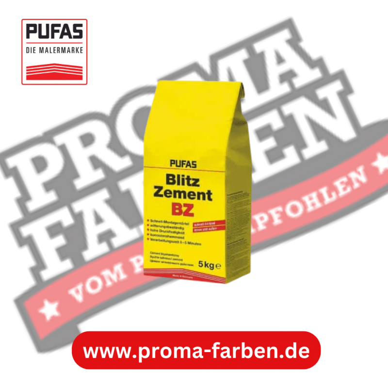 Pufas Blitzzement BZ 5kg Pufas Grundierweiss GP5 online bei ProMa Farben bestellen