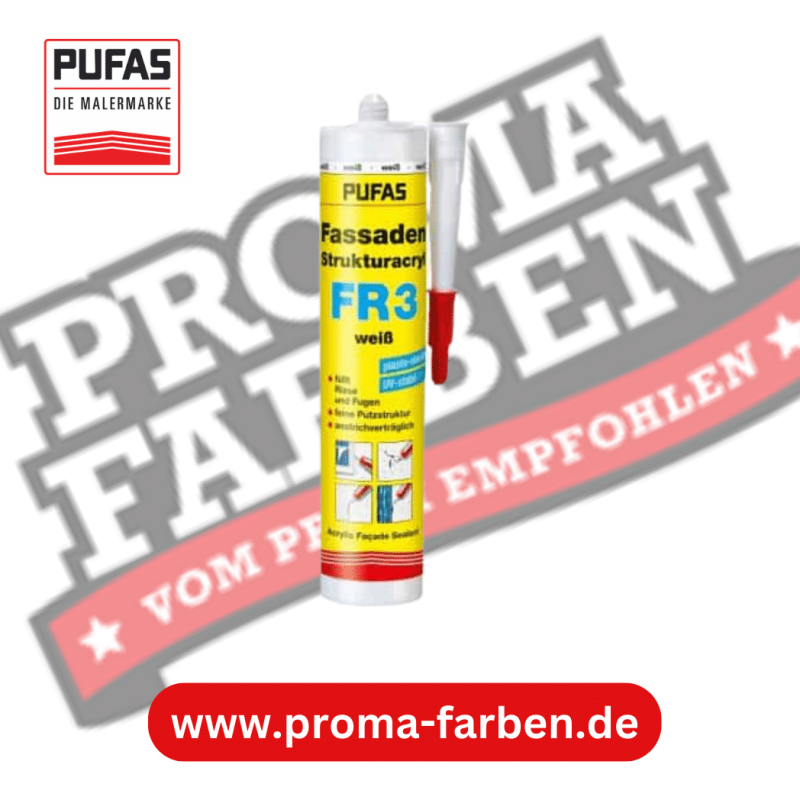 Pufas Fassaden-Strukturacryl FR3 310ml Pufas Grundierweiss GP5 online bei ProMa Farben bestellen