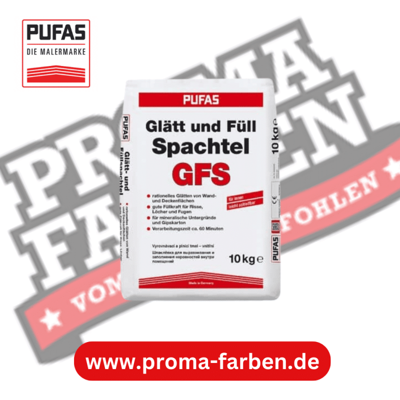 Pufas Glätt und Füllspachtel GFS 10kg Pufas Grundierweiss GP5 online bei ProMa Farben bestellen