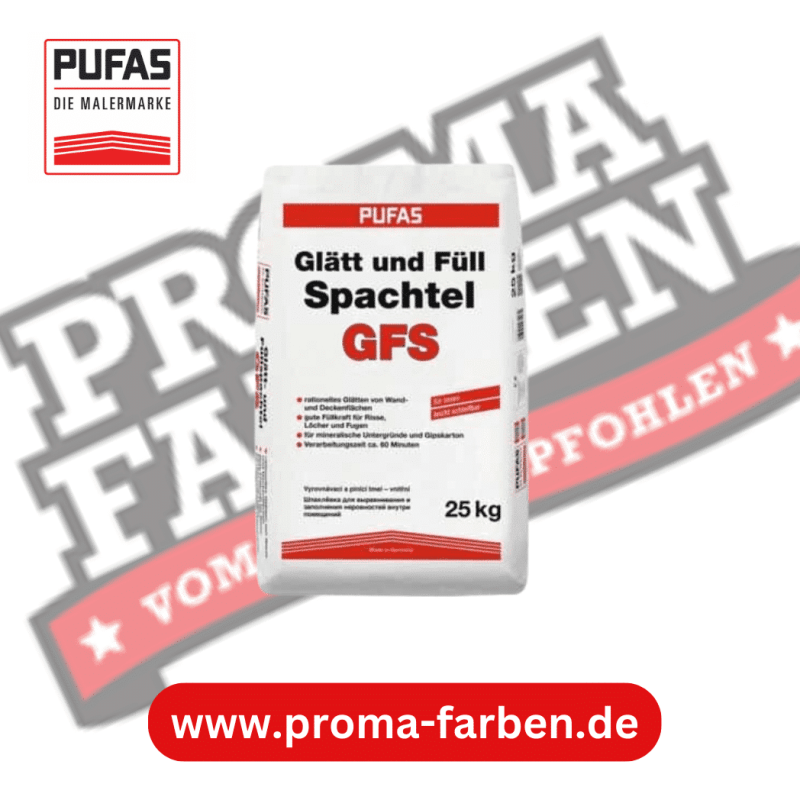 Pufas Glätt und Füllspachtel GFS 25kg Pufas Grundierweiss GP5 online bei ProMa Farben bestellen