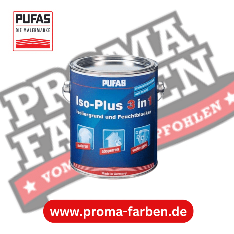Pufas Iso-Plus 3in1 Isoliergrund 2L Pufas Grundierweiss GP5 online bei ProMa Farben bestellen