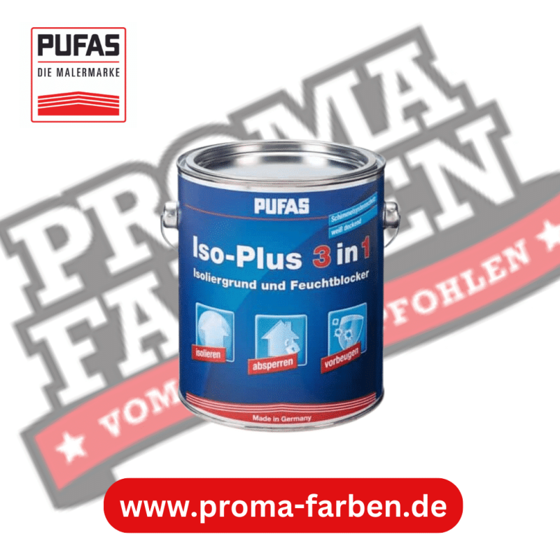Pufas Iso-Plus 3in1 Isoliergrund 500ml Pufas Grundierweiss GP5 online bei ProMa Farben bestellen