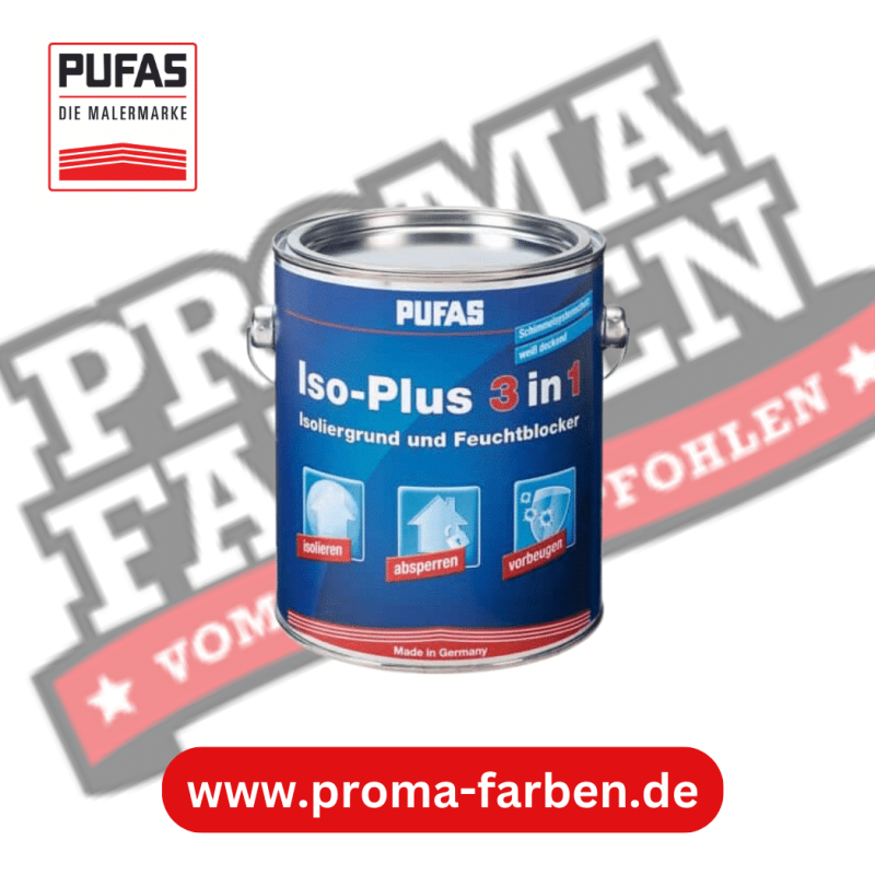 Pufas Iso-Plus 3in1 Isoliergrund 750ml Pufas Grundierweiss GP5 online bei ProMa Farben bestellen