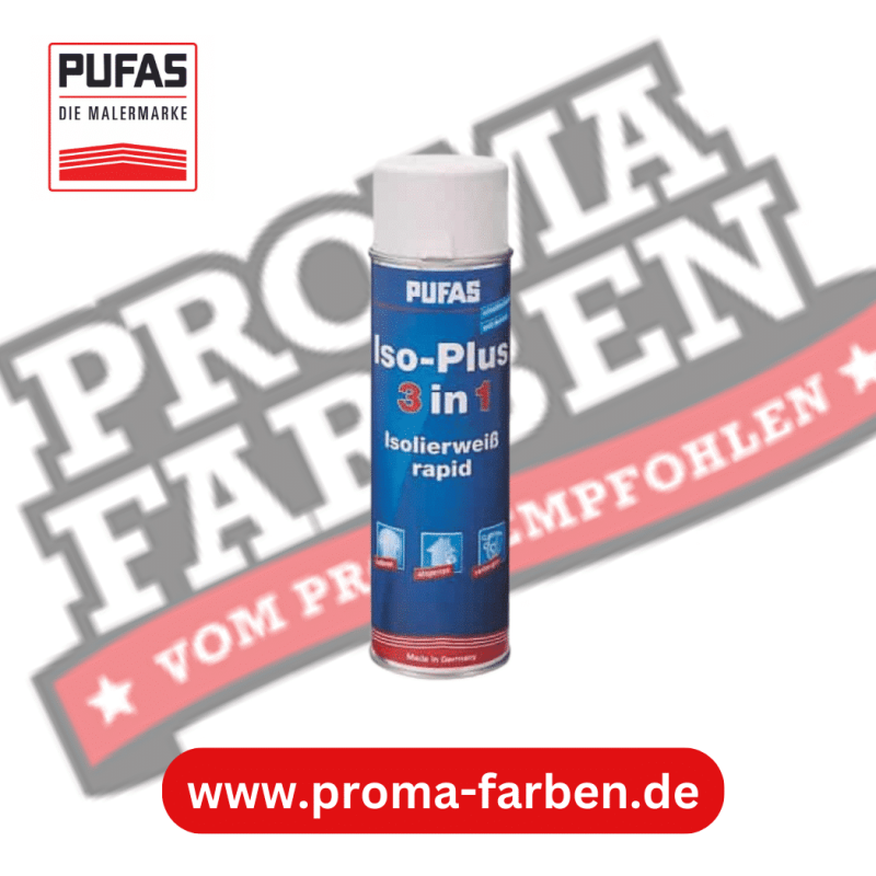 Pufas Iso-Plus 3in1 Isolierspray 500ml Pufas Grundierweiss GP5 online bei ProMa Farben bestellen
