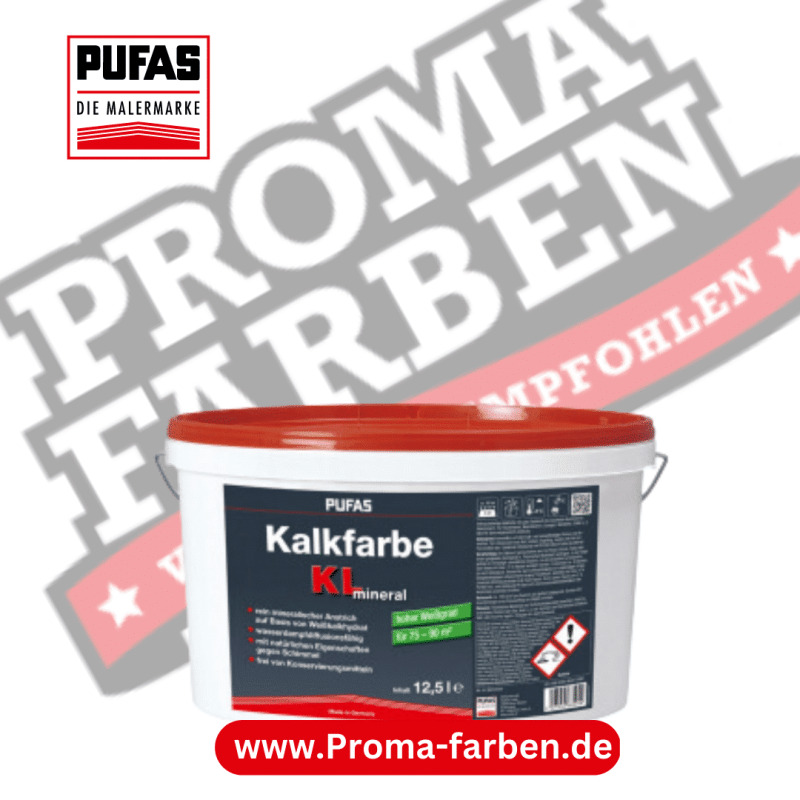 Pufas Kalkfarbe KL naturweiß Kaufen bei Proma farben